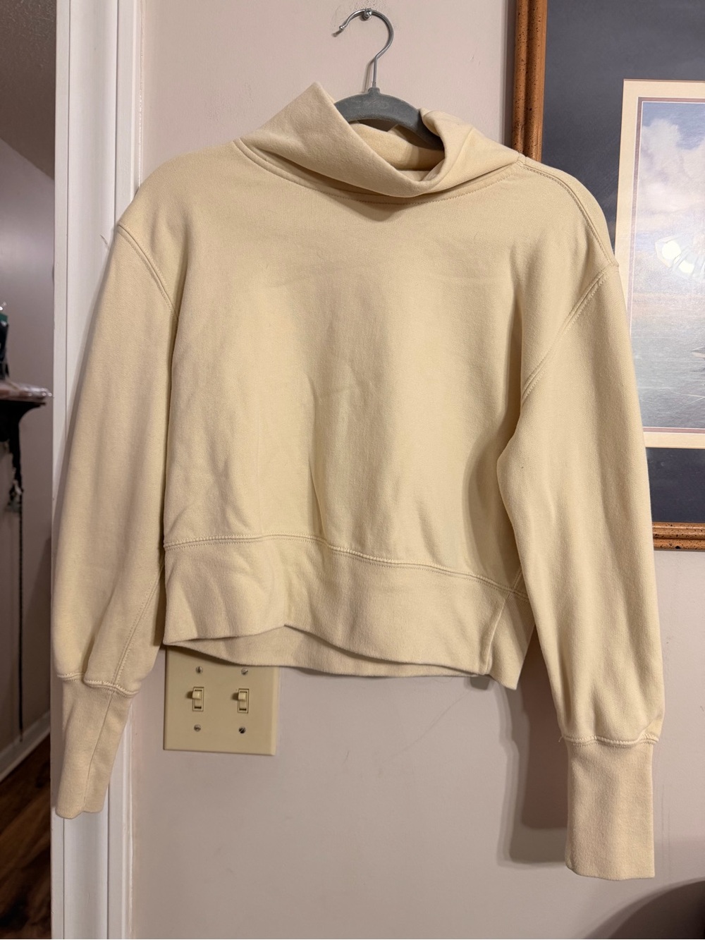Abercrombie & Fitch Cream Funnel Neck Women's Sweater